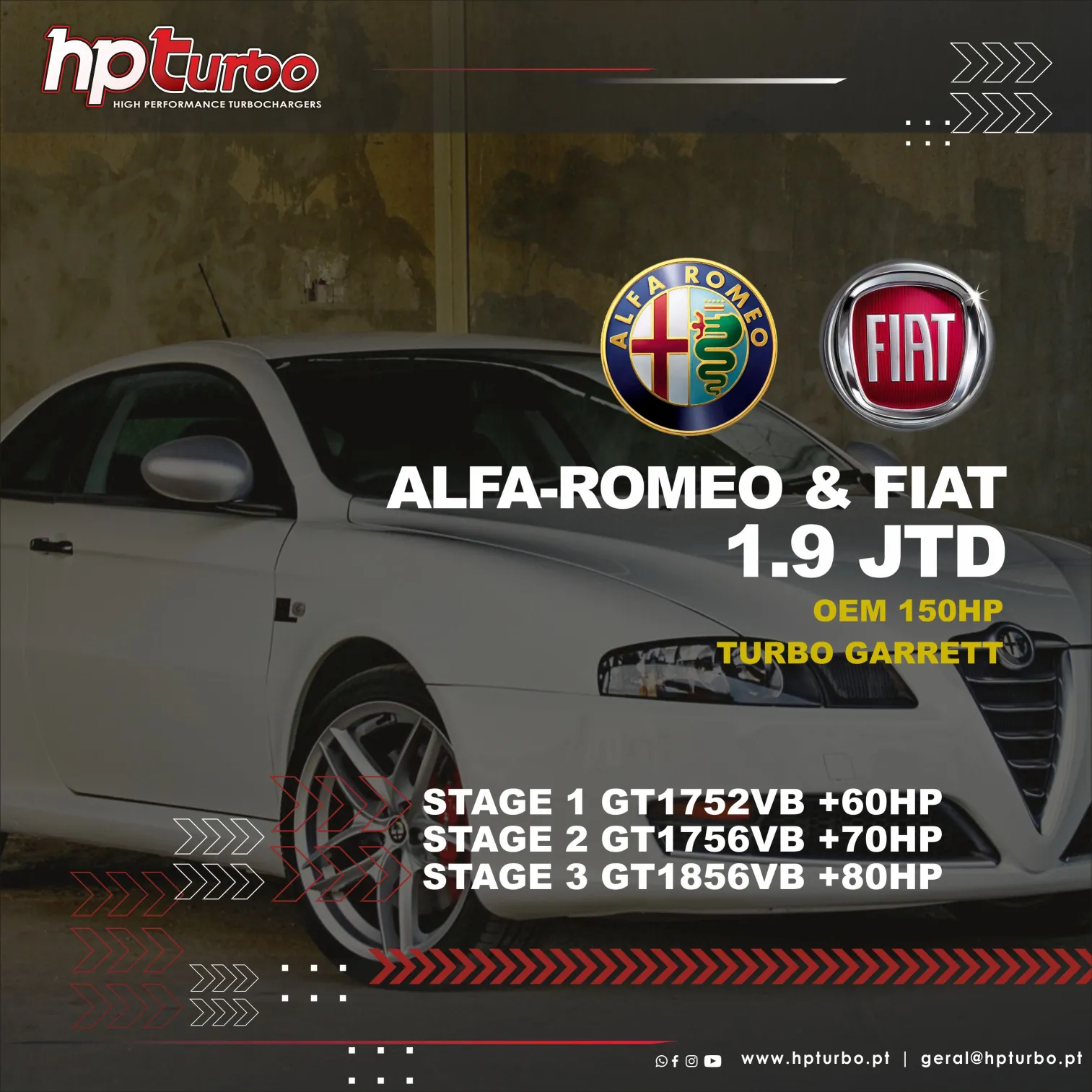 Hybrid Turbo Alfa-Romeo & Fiat 1.9 JTD ORIGINAL 150HP