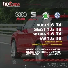 Hybrid Turbo Garrett GTD1244VZ Audi / Seat / Skoda / Volkswagen 1.6 TDI 105HP