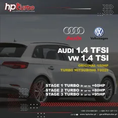 Hybrid Turbo Mitsubishi TD025 Audi A3 e Q3 1.4 TFSI ORIGINAL 150HP