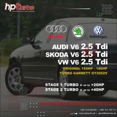 Hybrid Turbo Garrett GT2052V Audi e Volkswagen V6 2.5 TDI 150HP - 180HP
