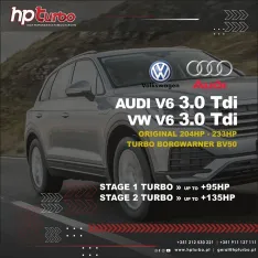 Hybrid Turbo Borgwarner BV50 Audi e Volkswagen V6 3.0 TDI