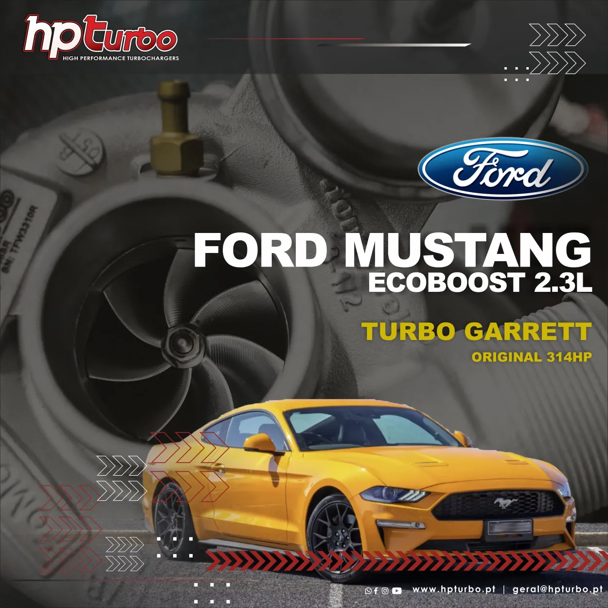 Hybrid Turbo Ford Mustang EcoBoost C23HD0D 2.3L ORIGINAL 310/314HP Turbo MGT2260SZ