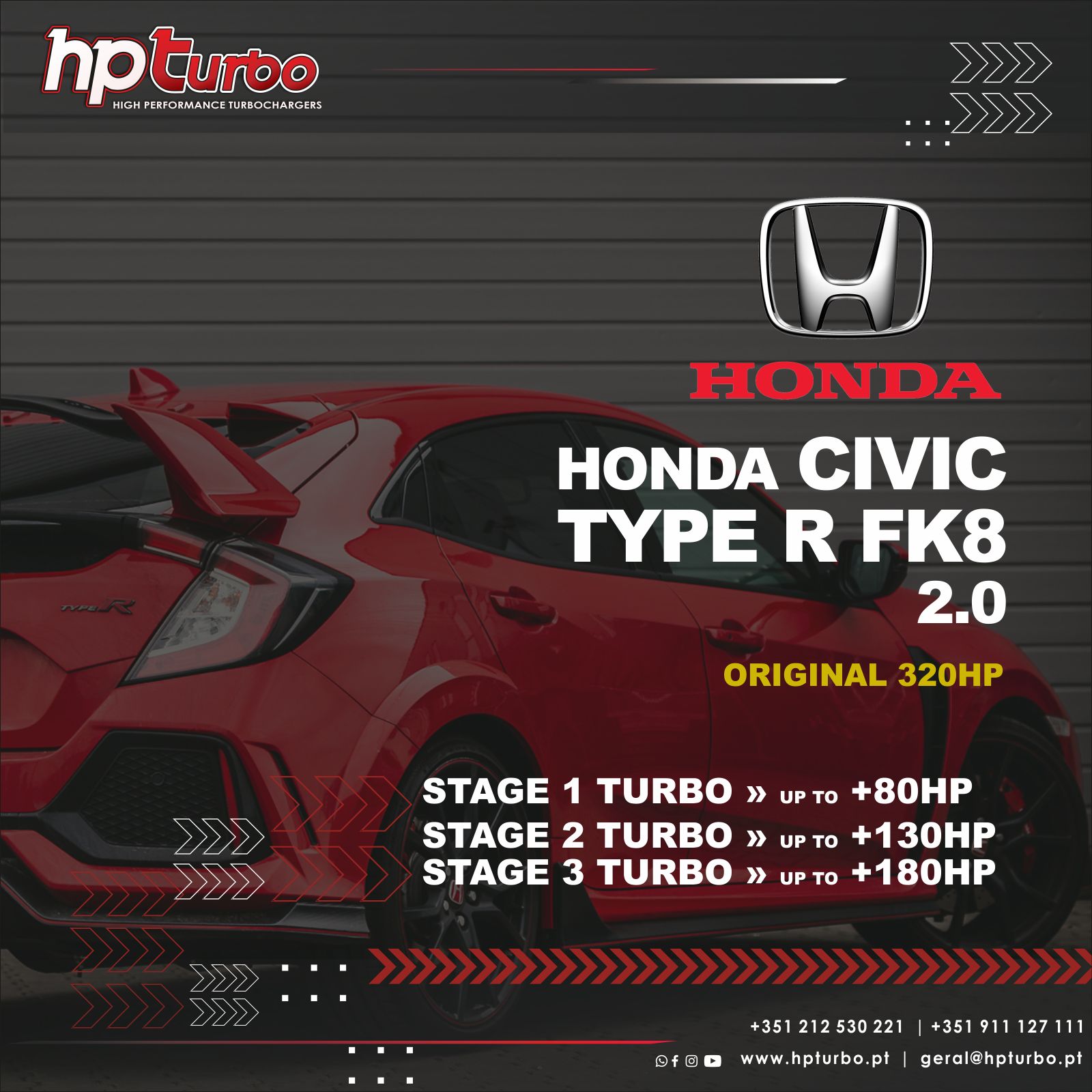 Hybrid Turbo Honda Civic TYPE R FK8 Turbocharger Original 320HP
