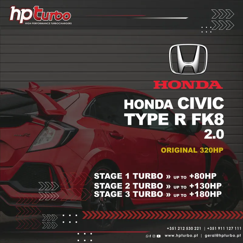 Hybrid Turbo Honda Civic TYPE R FK8 Turbocharger Original 320HP