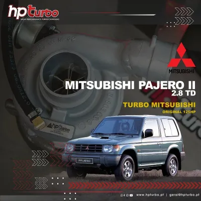 Hybrid Turbo MITSUBISHI PAJERO II 2.8 TD ORIGINAL 125HP - Turbo 49135-03130, 49377-03041