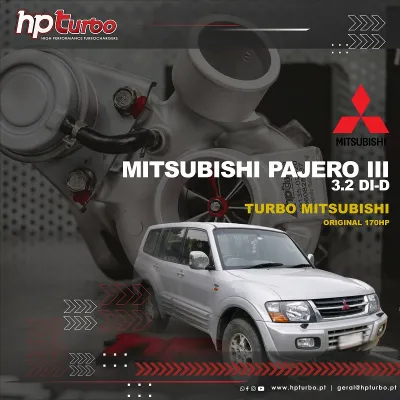 Hybrid Turbo MITSUBISHI PAJERO III 3.2 DI-D ORIGINAL 170-200HP - Turbo 49135-02910, 49135-02920, 49135-02912, 49135-02921, 49493-94901